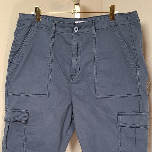 Kensie Women's Cargo Style Navy Blue Cargo Jeans Size 14 - Picture 3 of 11